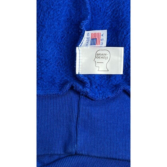 Brain Dead Urinal Hoodie Royal Blue Mens Size Small - Picture 8 of 11